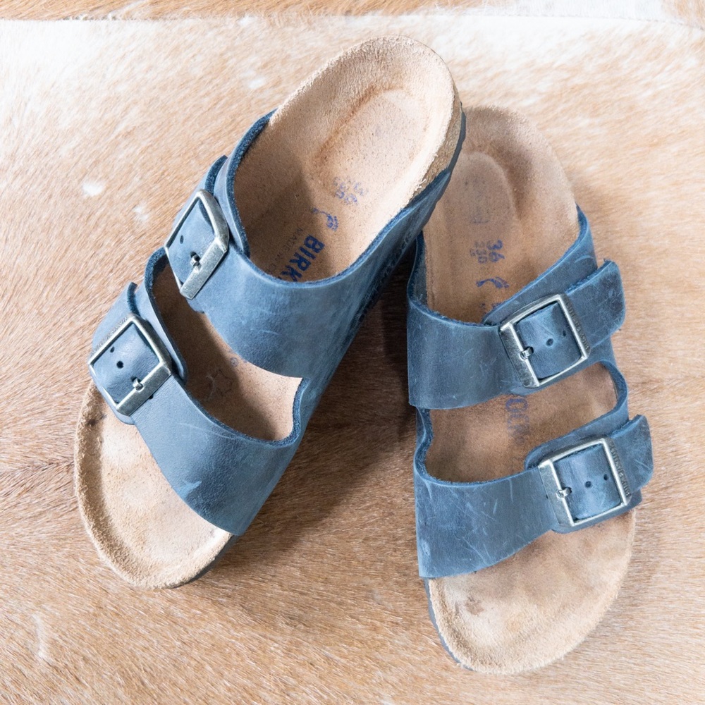 Blue Oiled leather Arizona Birkenstock (welcome to offers always) - Picture 5 of 5